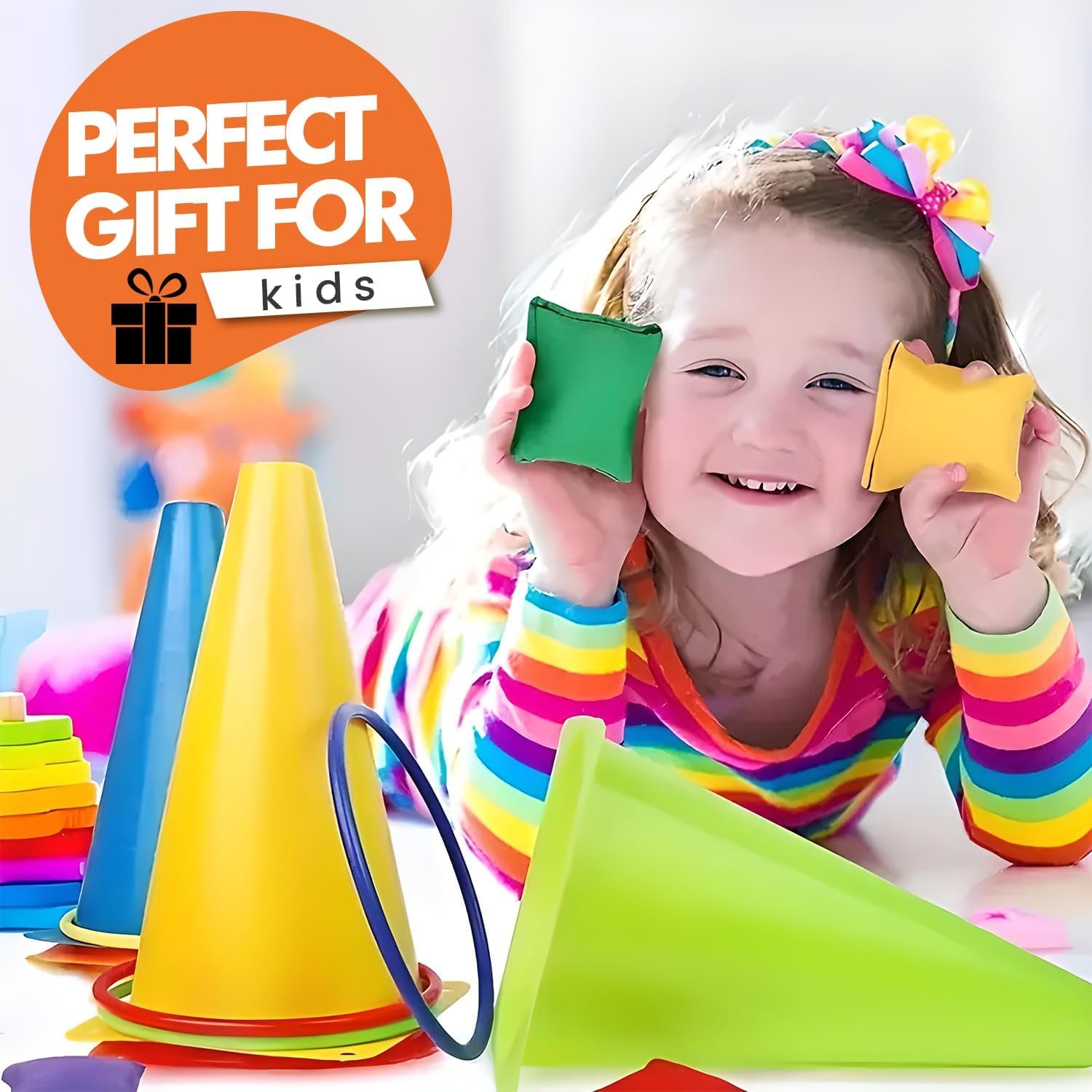 31 Pcs. Plastic Cones & Rings Games Set