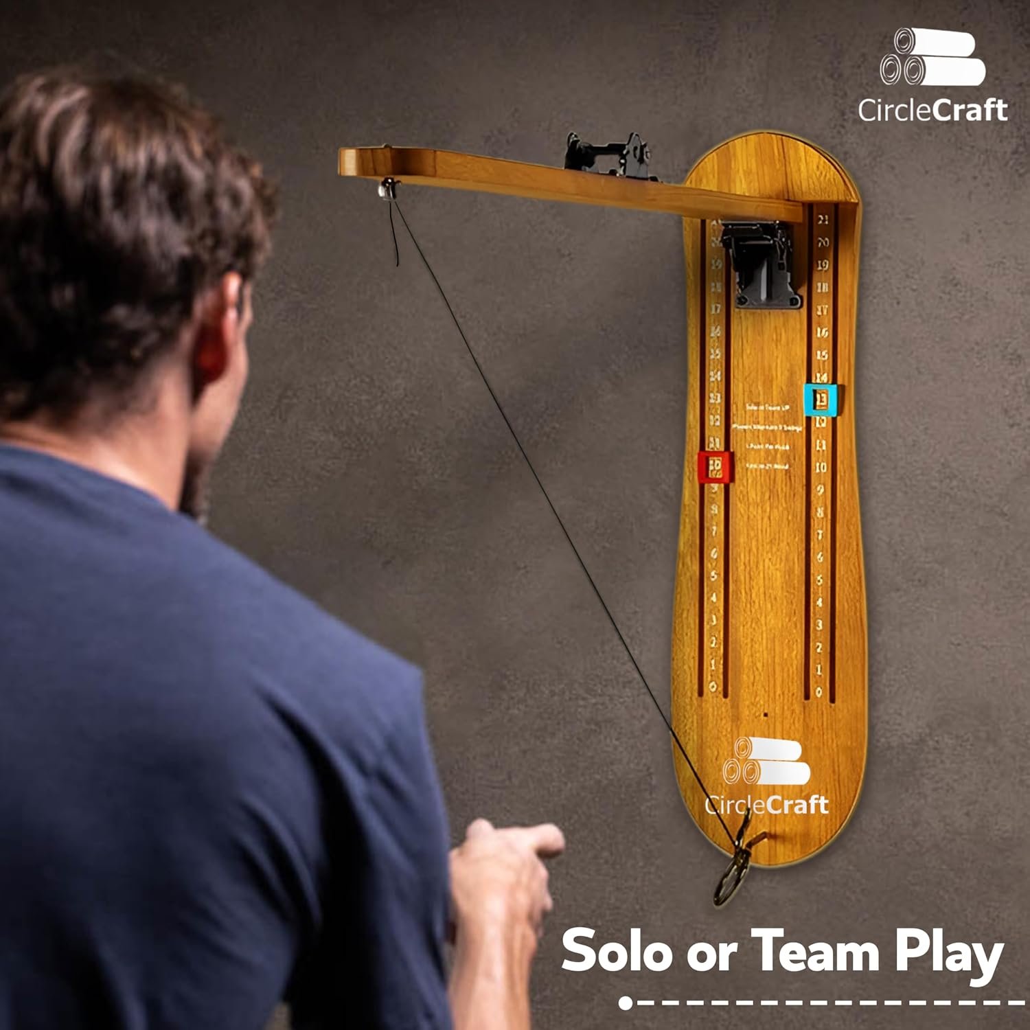 Wall Mount Ring Swing Game